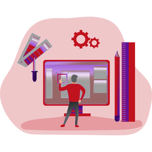 web development illustration